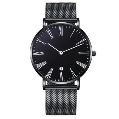 Fashion Roman Scale Design Quartz Watch With Alloy Strap