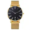Black Dial-White Pointer-Gold Case-Gold Strap