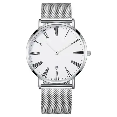 Fashion Roman Scale Design Quartz Watch With Alloy Strap