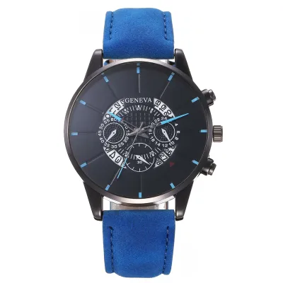 Fashion Big Dial Leisure Quartz Watch Alloy Strap