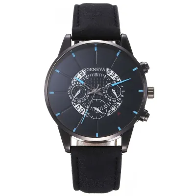 Fashion Big Dial Leisure Quartz Watch Alloy Strap