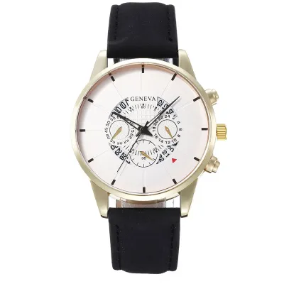 Fashion Big Dial Leisure Quartz Watch Alloy Strap