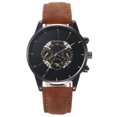 Fashion Big Dial Leisure Quartz Watch Alloy Strap