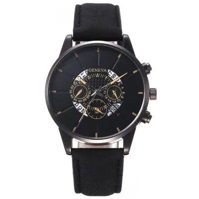 Fashion Big Dial Leisure Quartz Watch Alloy Strap