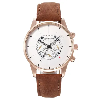 Fashion Big Dial Leisure Quartz Watch Alloy Strap
