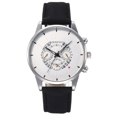Fashion Big Dial Leisure Quartz Watch Alloy Strap