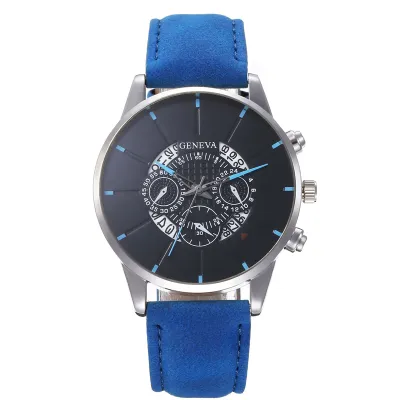 Fashion Big Dial Leisure Quartz Watch Alloy Strap