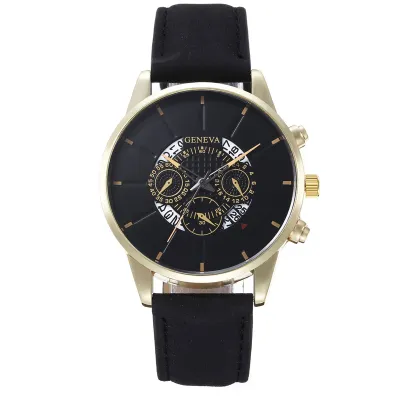 Fashion Big Dial Leisure Quartz Watch Alloy Strap
