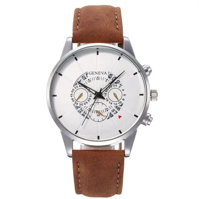 Fashion Big Dial Leisure Quartz Watch Alloy Strap