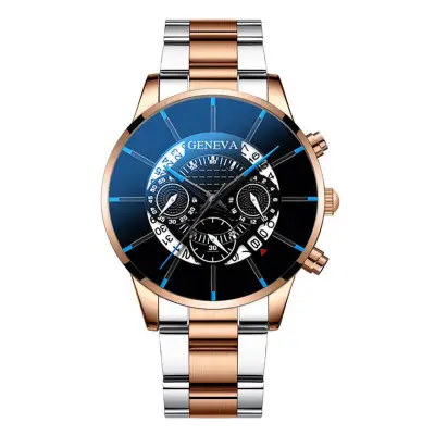 Casual Flase Eye Shape Quartz Wrist Watch with Alloy Strap