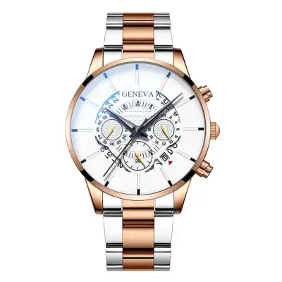 Casual Flase Eye Shape Quartz Wrist Watch with Alloy Strap