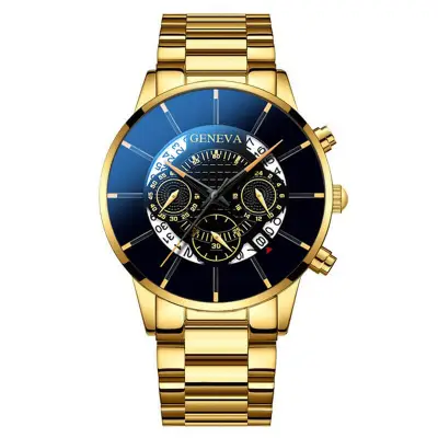 Casual Flase Eye Shape Quartz Wrist Watch with Alloy Strap