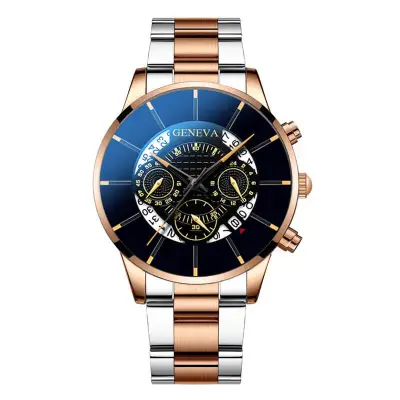 Casual Flase Eye Shape Quartz Wrist Watch with Alloy Strap