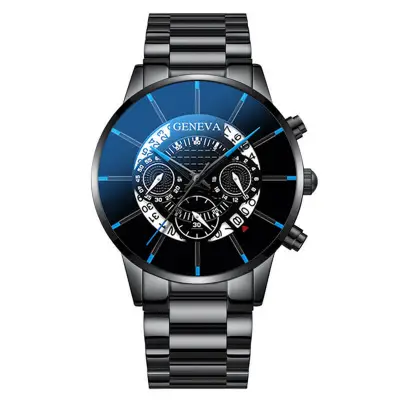 Casual Flase Eye Shape Quartz Wrist Watch with Alloy Strap