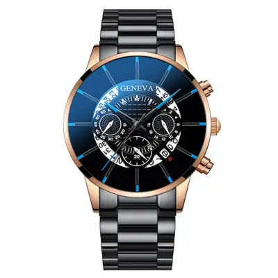 Casual Flase Eye Shape Quartz Wrist Watch with Alloy Strap