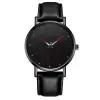 Black Dial-Red Pointer-Black Case-Black Band