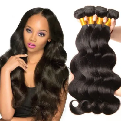 Lady Big Wavy Shape Black Wig Braids Pieces with Roll 16-24 Inches