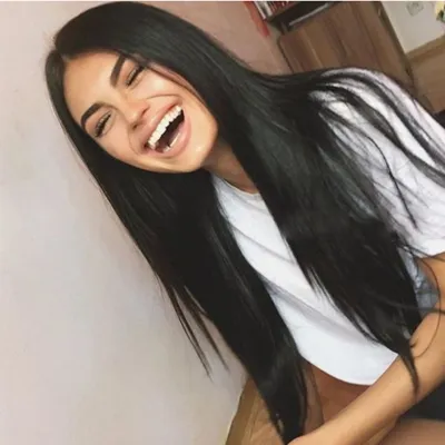 Women Fashion Mid-point Long Straight Hair Wig with Middle Parted Bangs