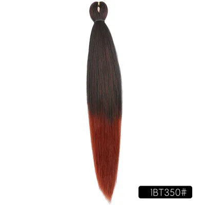 Low Temperature Fiber Straight Hair Braids Pieces 26 Inches Beauty Wigs