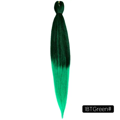 Low Temperature Fiber Straight Hair Braids Pieces 26 Inches Beauty Wigs