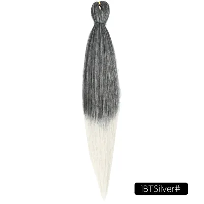 Low Temperature Fiber Straight Hair Braids Pieces 26 Inches Beauty Wigs
