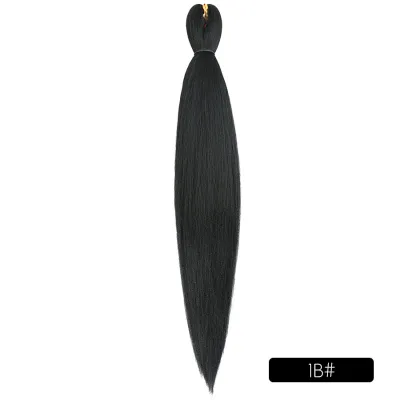 Low Temperature Fiber Straight Hair Braids Pieces 26 Inches Beauty Wigs
