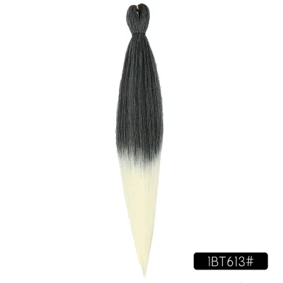 Low Temperature Fiber Straight Hair Braids Pieces 26 Inches Beauty Wigs