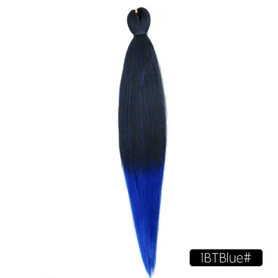 Low Temperature Fiber Straight Hair Braids Pieces 26 Inches Beauty Wigs