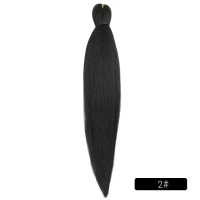 Low Temperature Fiber Straight Hair Braids Pieces 26 Inches Beauty Wigs