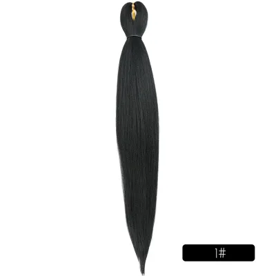 Low Temperature Fiber Straight Hair Braids Pieces 26 Inches Beauty Wigs