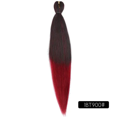 Low Temperature Fiber Straight Hair Braids Pieces 26 Inches Beauty Wigs