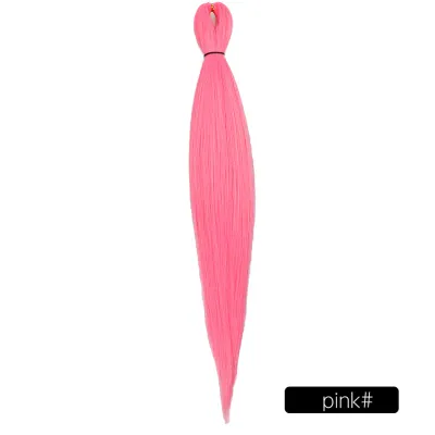 Low Temperature Fiber Straight Hair Braids Pieces 26 Inches Beauty Wigs