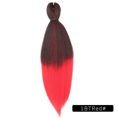 Low Temperature Fiber Straight Hair Braids Pieces 26 Inches Beauty Wigs