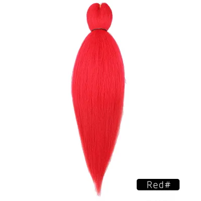 Low Temperature Fiber Straight Hair Braids Pieces 26 Inches Beauty Wigs