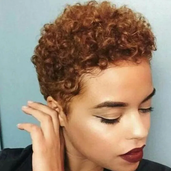 Women Short Explosive Curly Synthetic Wig Exotic High Temperature Wire