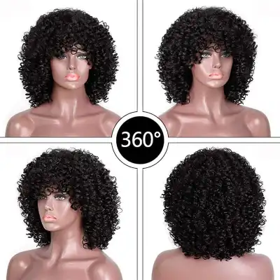 Women Exotic Small Curly Wig High Temperature Wire Beauty Wigs