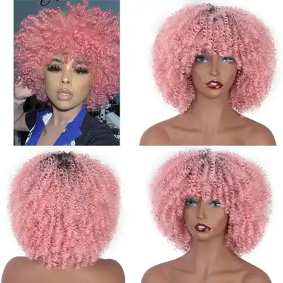 Women Exotic Small Curly Wig High Temperature Wire Beauty Wigs