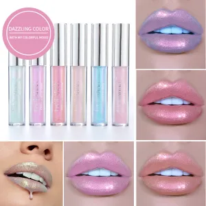 Handaiyan Mermaid Crystal Glitter Lip Gloss Long-Lasting Shine