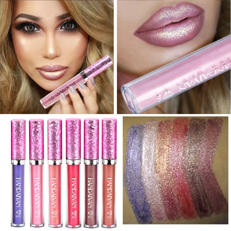 Handaiyan Mermaid Diamond Glitter Long Lasting Waterproof Lipstick