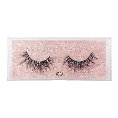 Women 3D Multilayer Natural Slender Mink Hair Eyelashes
