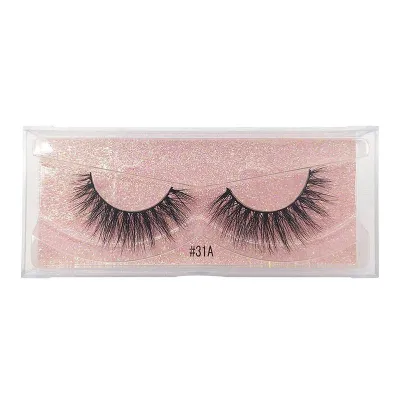 Women 3D Multilayer Natural Slender Mink Hair Eyelashes