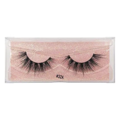 Women 3D Multilayer Natural Slender Mink Hair Eyelashes