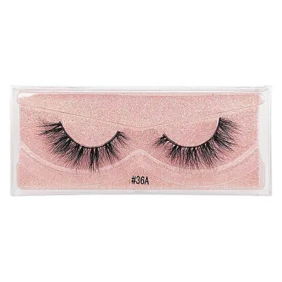 Women 3D Multilayer Natural Slender Mink Hair Eyelashes