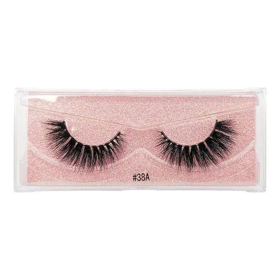 Women 3D Multilayer Natural Slender Mink Hair Eyelashes