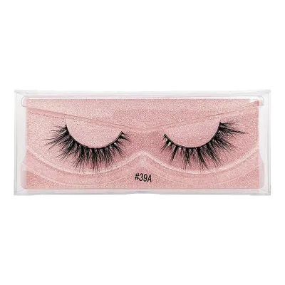Women 3D Multilayer Natural Slender Mink Hair Eyelashes