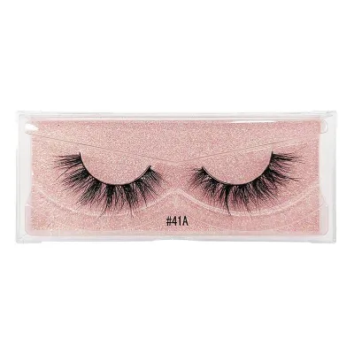 Women 3D Multilayer Natural Slender Mink Hair Eyelashes