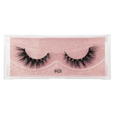 Women 3D Multilayer Natural Slender Mink Hair Eyelashes