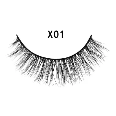 3pairs/set Women 3D Multilayer Mink Hair Eyelashes Fluffy Natural Look