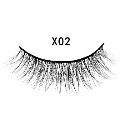 3pairs/set Women 3D Multilayer Mink Hair Eyelashes Fluffy Natural Look