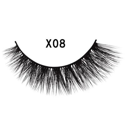 3pairs/set Women 3D Multilayer Mink Hair Eyelashes Fluffy Natural Look